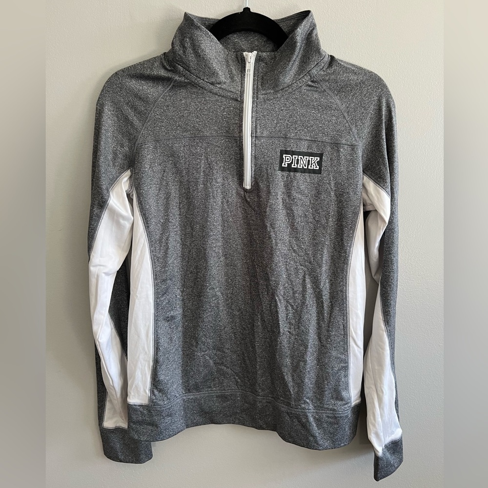 Victoria Secret Pink Half Zip Sweatshirt Athletic Wear